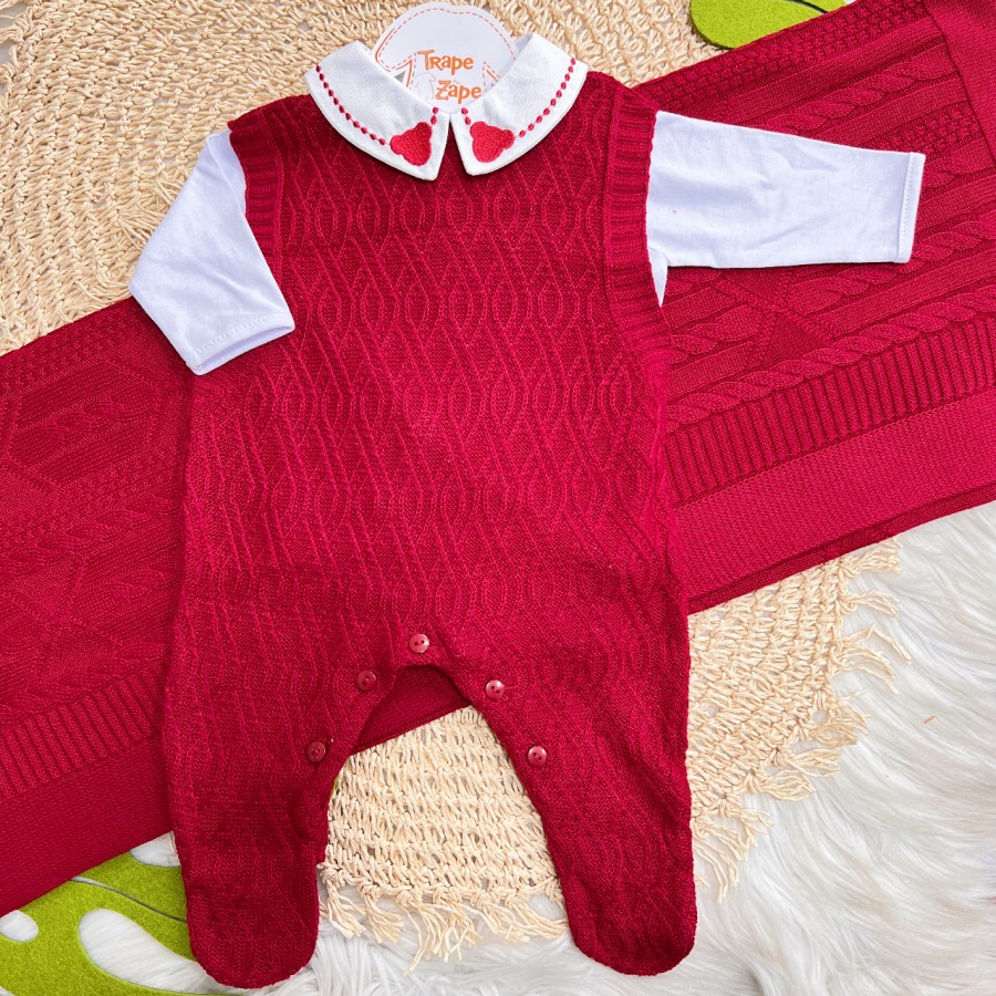 Saída de Maternidade Théo - Vermelho